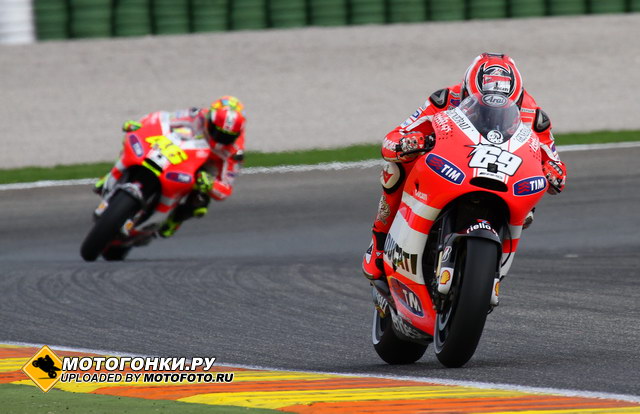 Напарники Ducati Factory MotoGP - Хейден и Росси