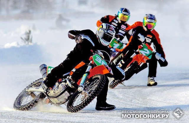 Мика Каллио - победитель чемпионата Финляндии по мотогонкам на льду