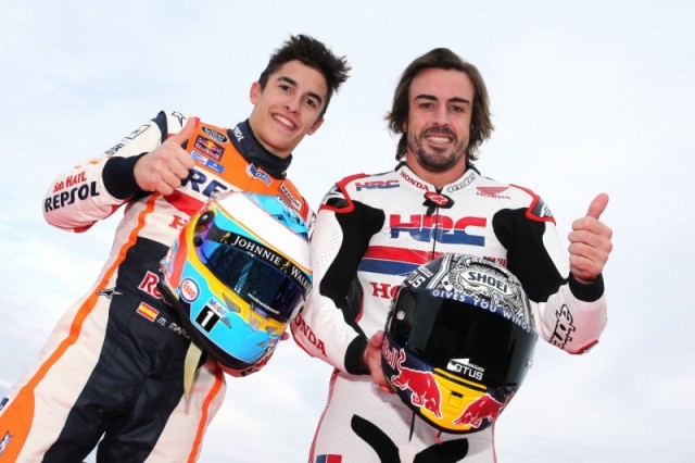 Honda Racing Thanks Days 2015: Марк Маркес и Фернандо Алонсо - оба гонщики HRC