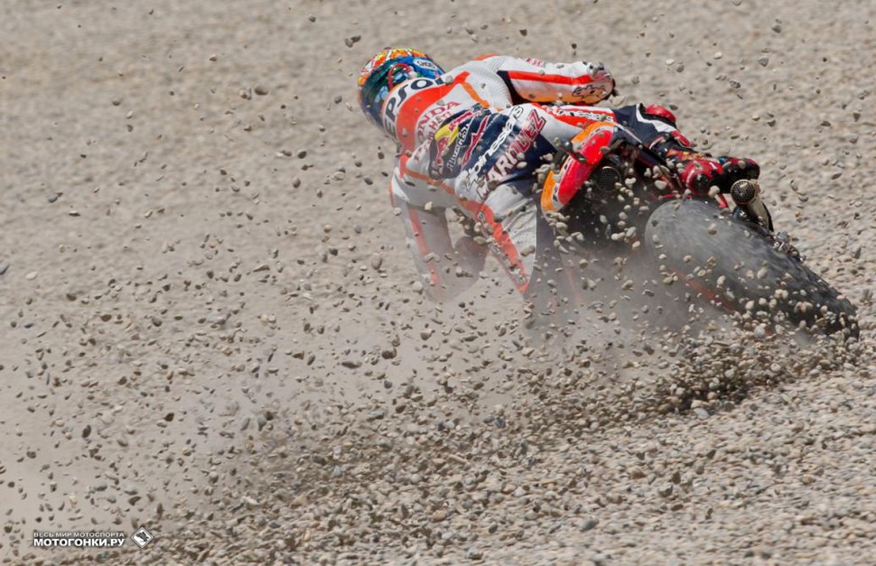 MotoGP CatalanGP: авария действующего чемпиона мира Марка Маркеса