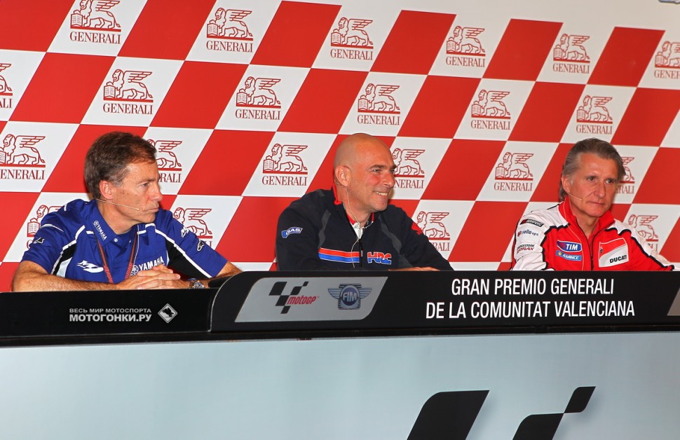 Большая встреча с директорами заводских команд MotoGP: Лином Джарвисом (Yamaha), Ливио Суппо (HRC), Паоло Чьабатти (Ducati)