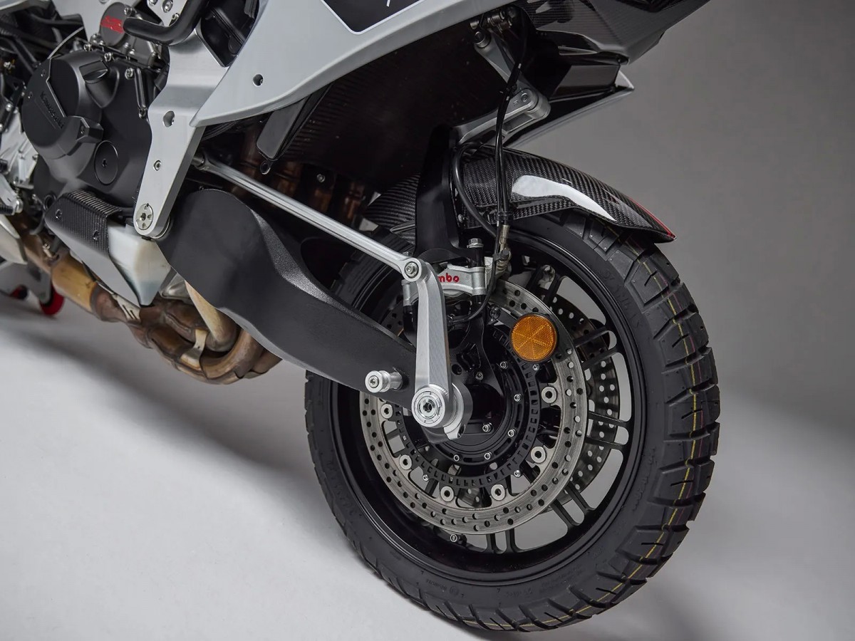 Уникальная передняя подвеска Bimota Tesi H2 Tera Уникальная передняя подвеска Bimota Tesi H2 Tera