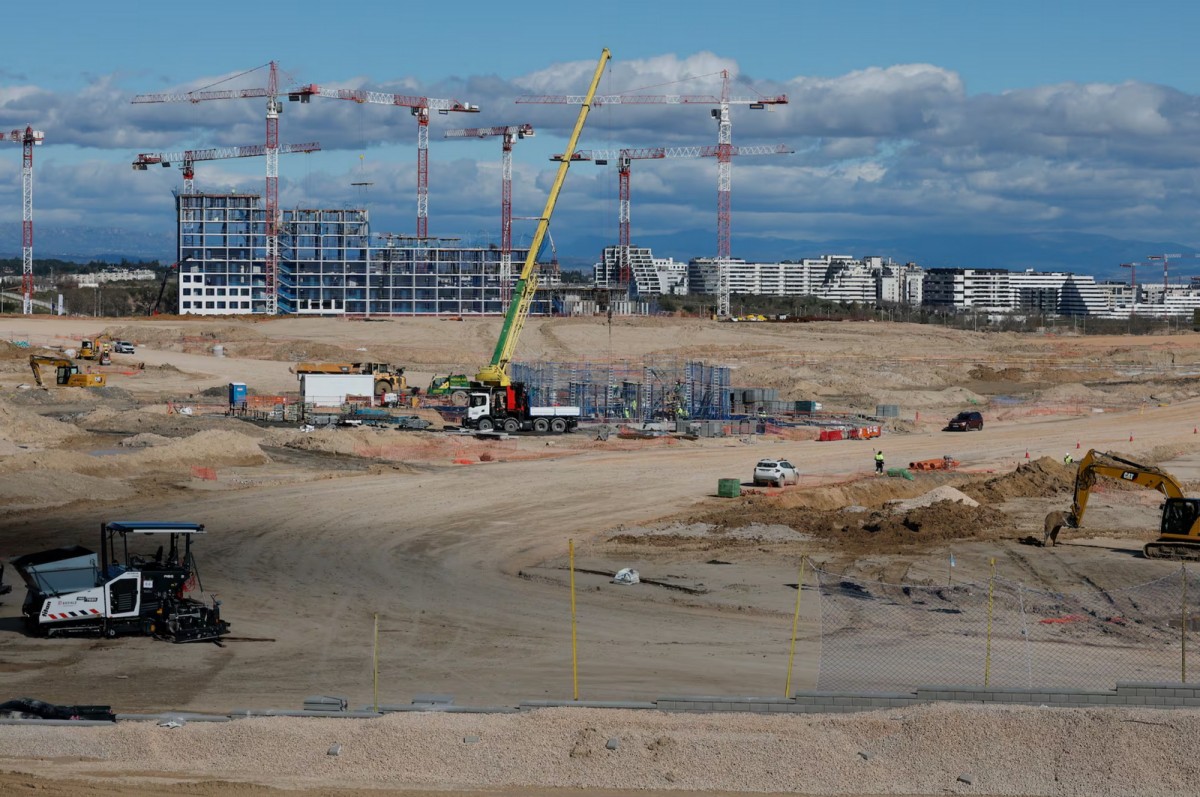 Строительная площадка Madring по состоянию на середину февраля 2026 года Строительная площадка Madring по состоянию на середину февраля 2026 года