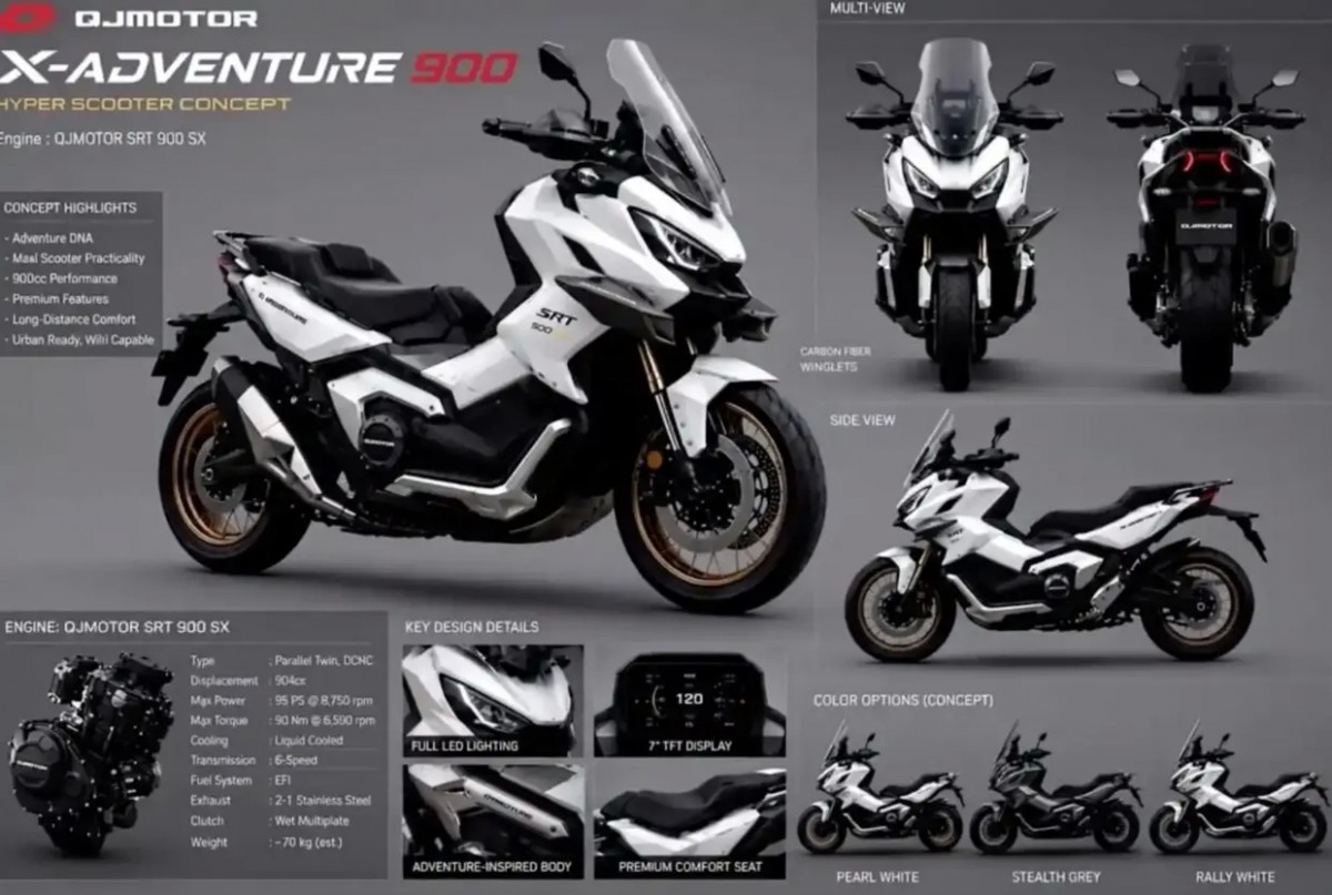 Рекламный проспект QJMotor X-Adventure 900 Рекламный проспект QJMotor X-Adventure 900