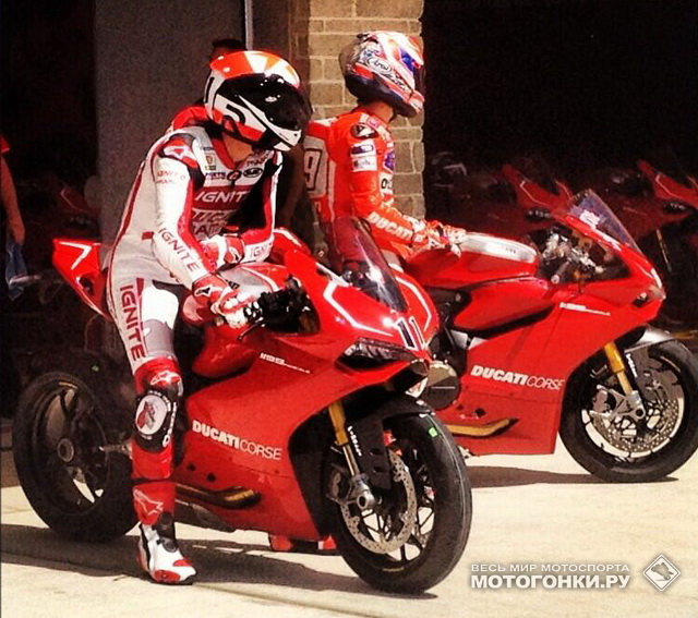 Пилоты заводской команды Ducati Factory MotoGP и Pramac Racing - Хейден и Спис все же познакомились с Circuit of the Americas