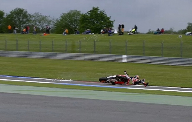 Маркес поймал хай-сайд на FP3 в 14-м повороте Assen TT Circuit