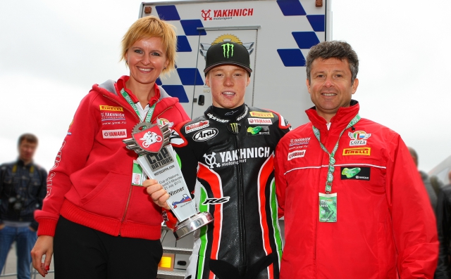 Наталия Любимова, Дакота Мамола и Клаудио Корсетти в Moscow Raceway - первая победа сезона