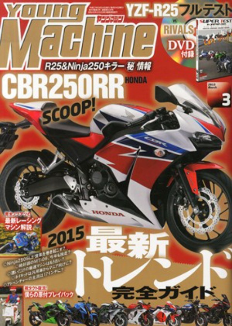 Обложка Young Machine с Honda CBR250RR на обложке: как он по их мнению будет выглядеть
