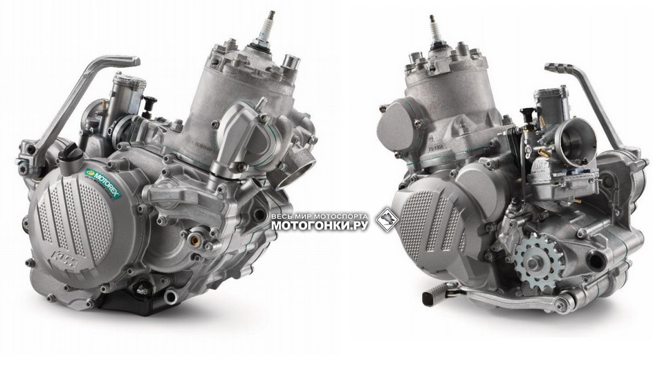 2-тактные двигатели KTM EXC 250 и 300 поколения 2017 года