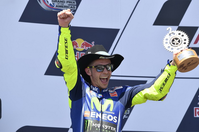 Валентино Росси возглавил протокол MotoGP в Техасе