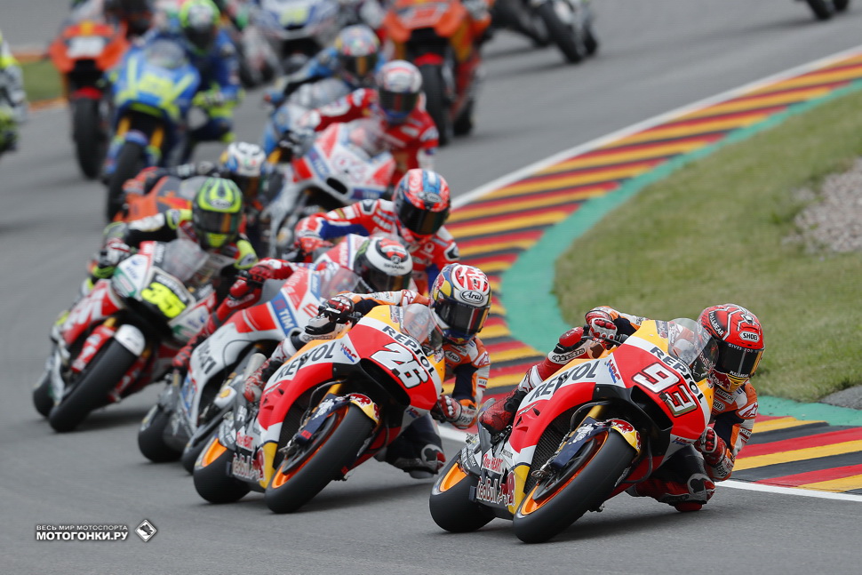 Пилоты Repsol Honda возглавляют Гран-При Германии по MotoGP