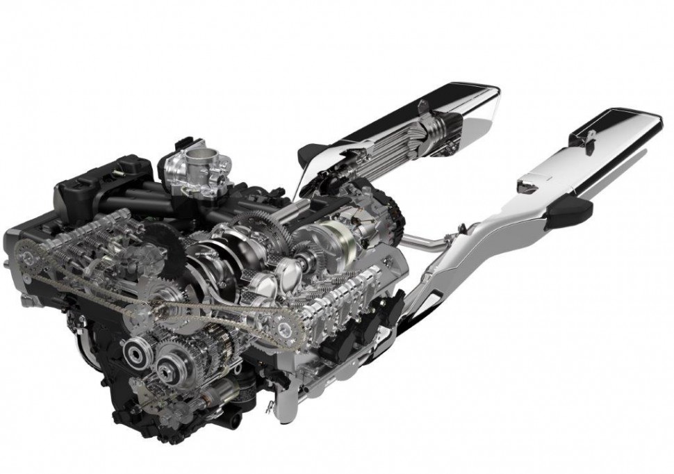 Новый двигатель Honda Gold Wing на 6.2 кг легче предыдущей модели, меньше и компактней