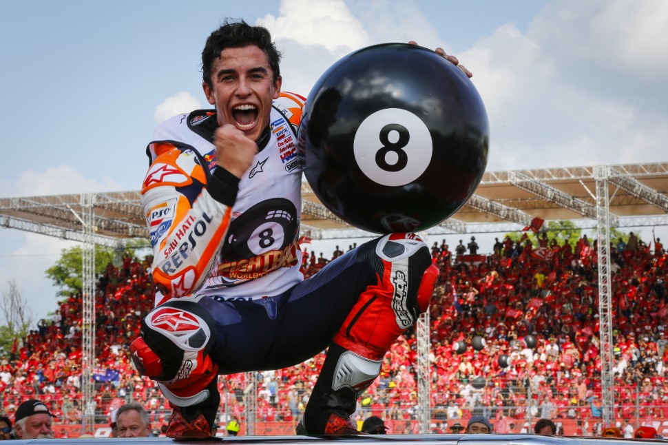 Марк Маркес взял 8-й мировой титул, выиграв Гран-При Таиланда по MotoGP сегодня в Бурираме