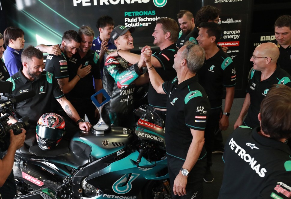 Petronas Yamaha SRT делала ставку на Морбиделли, но именно Куартараро стал героем команды