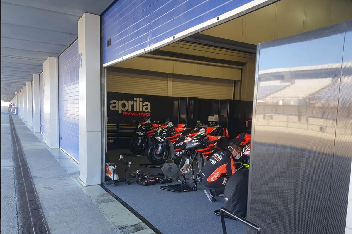 Aprilia Racing на тестах IRTA MotoGP в Хересе