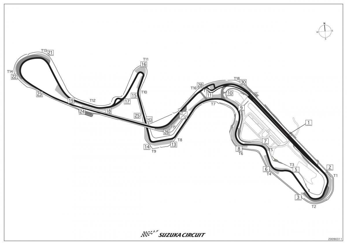 Схема Suzuka Circuit