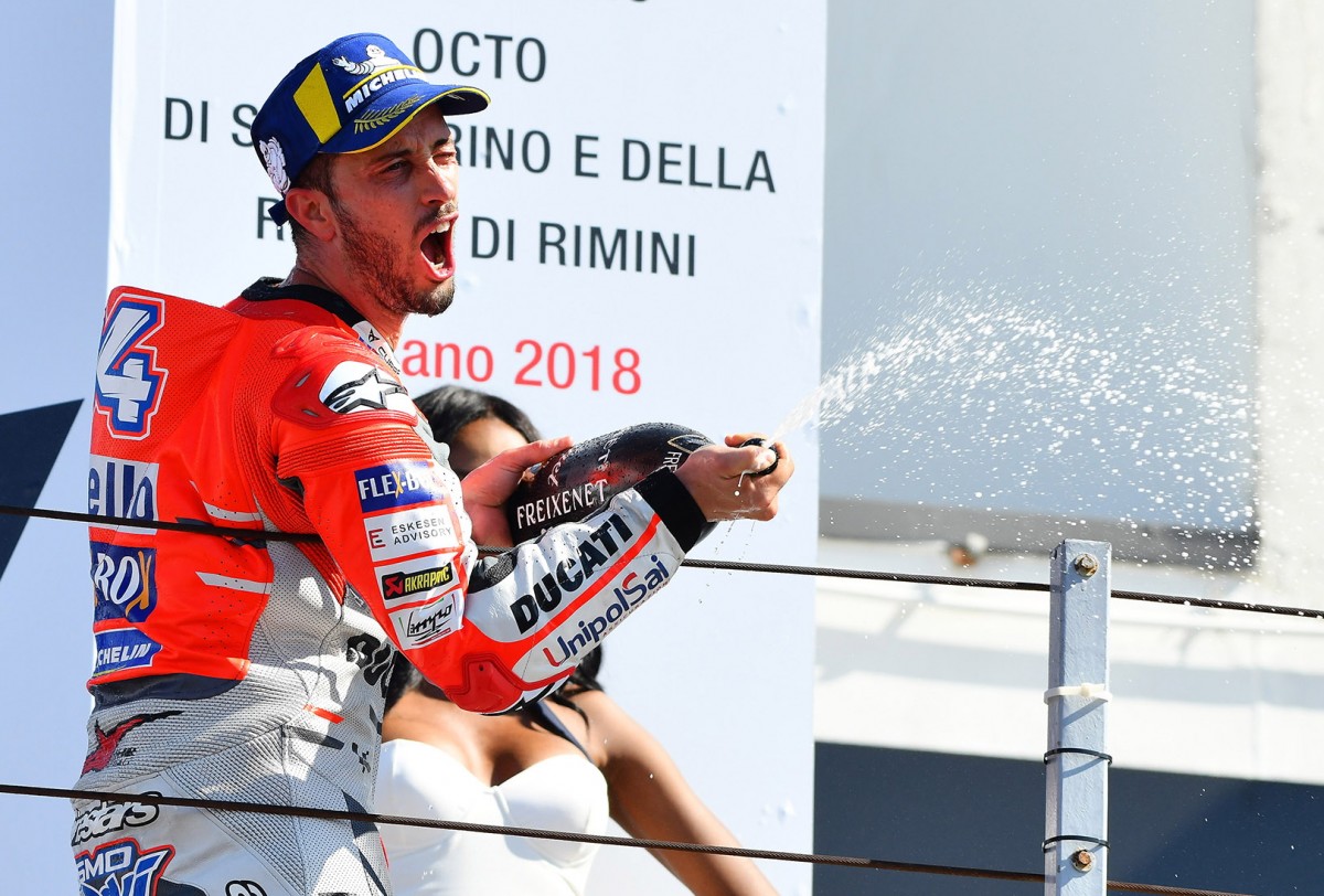 Андреа Довициозо выиграл Гран-При Сан-Марино 2018 года