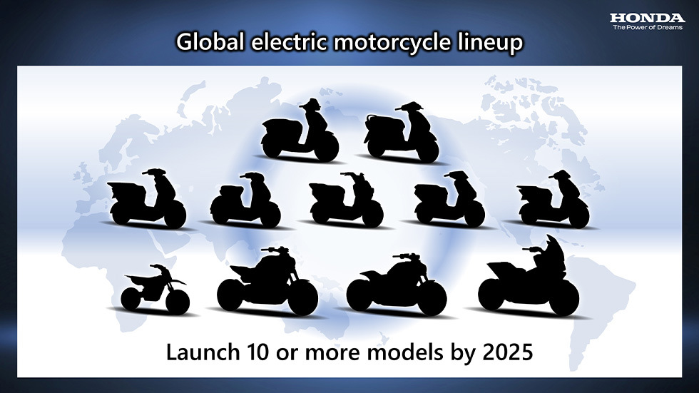 План по расширению модельного ряда электромотоциклов Honda в 2025 году