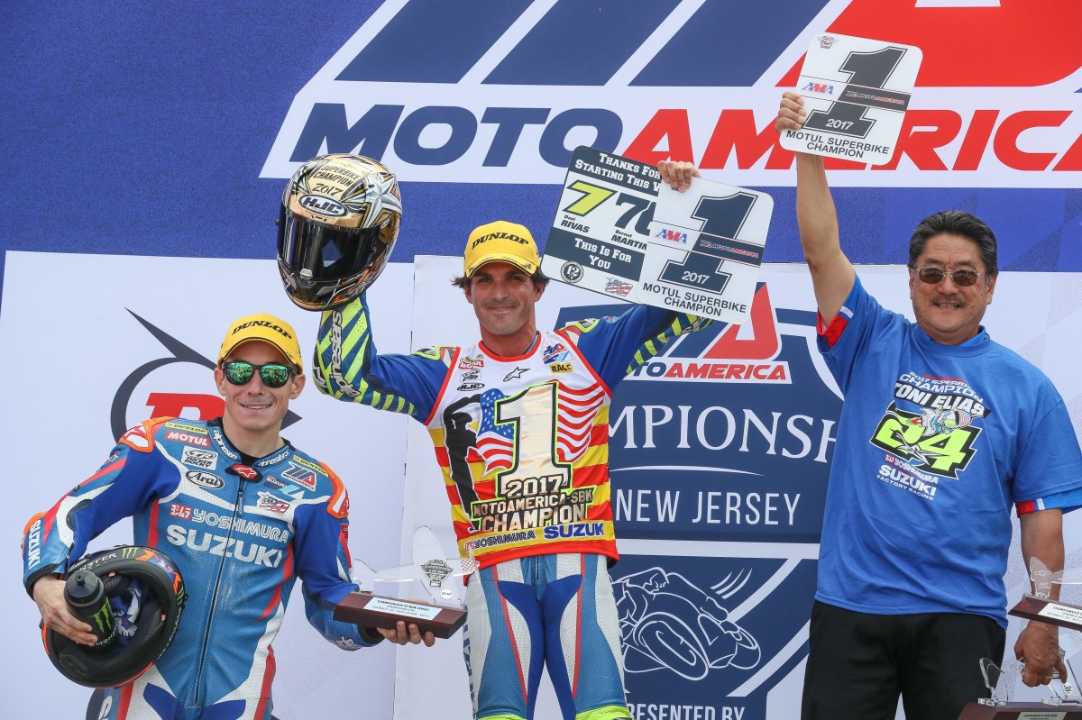 Тони Элиас - чемпион MotoAmerica Superbike 2017 года