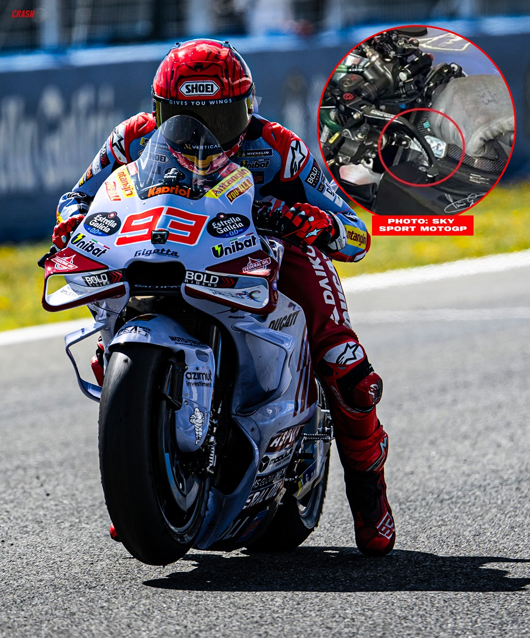 Марк Маркес стал использовать ручной тормоз на Ducati