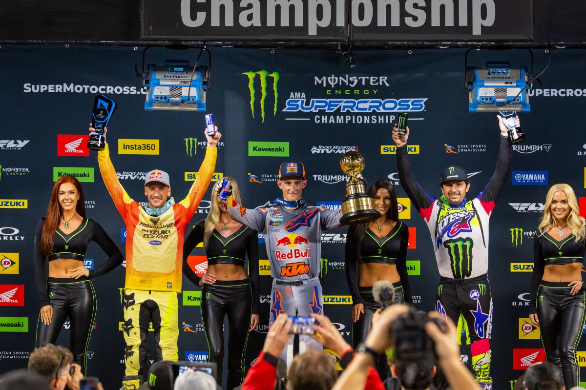 Подиум 1 этапа AMA Supercross 2025, Anaheim-1 Подиум 1 этапа AMA Supercross 2025, Anaheim-1