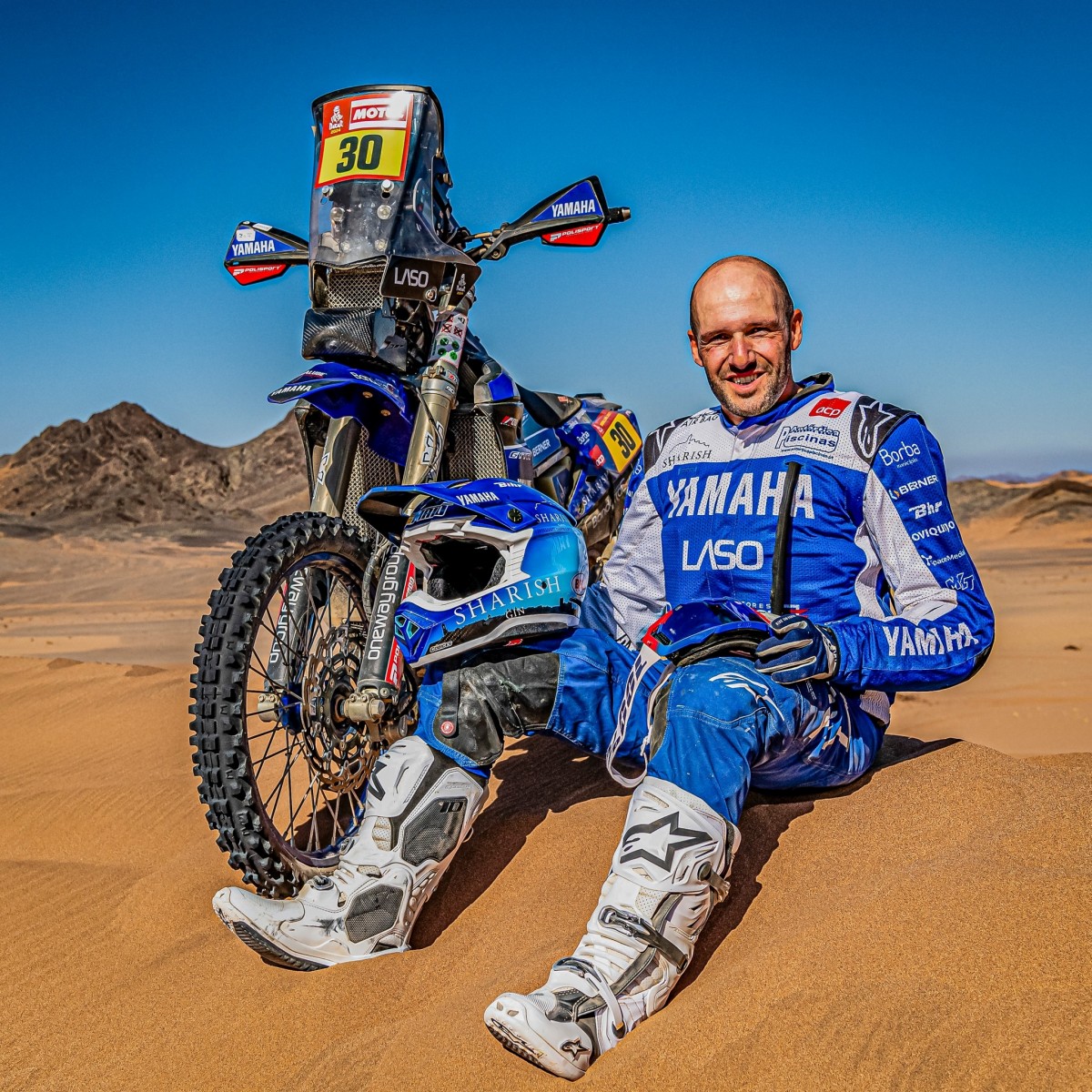Анитонио Майо, единственный Yamaha на ралли Дакар 2025 - сошел на СУ6 Анитонио Майо, единственный Yamaha на ралли Дакар 2025 - сошел на СУ6