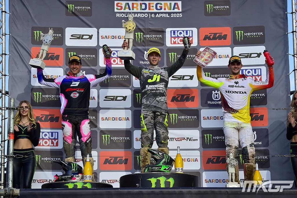 Подиум Гран-При Сардинии MXGP Подиум Гран-При Сардинии MXGP