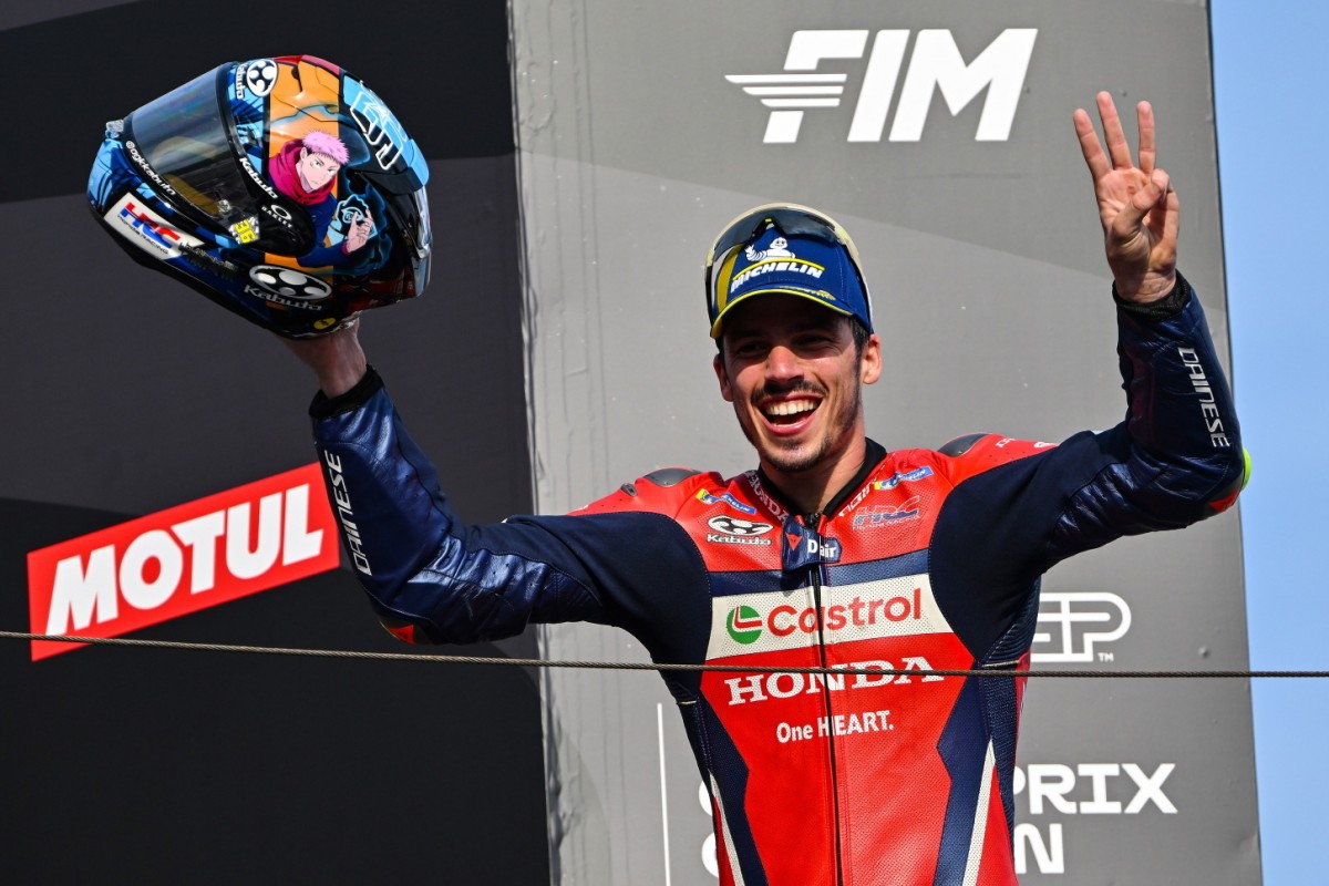 Жоан Мир вернулся на подиум с Honda! Жоан Мир вернулся на подиум с Honda!