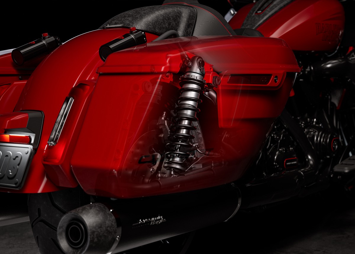 Задний амортизатор Ohlins для Harley-Davidson CVO Road Glide RR Задний амортизатор Ohlins для Harley-Davidson CVO Road Glide RR