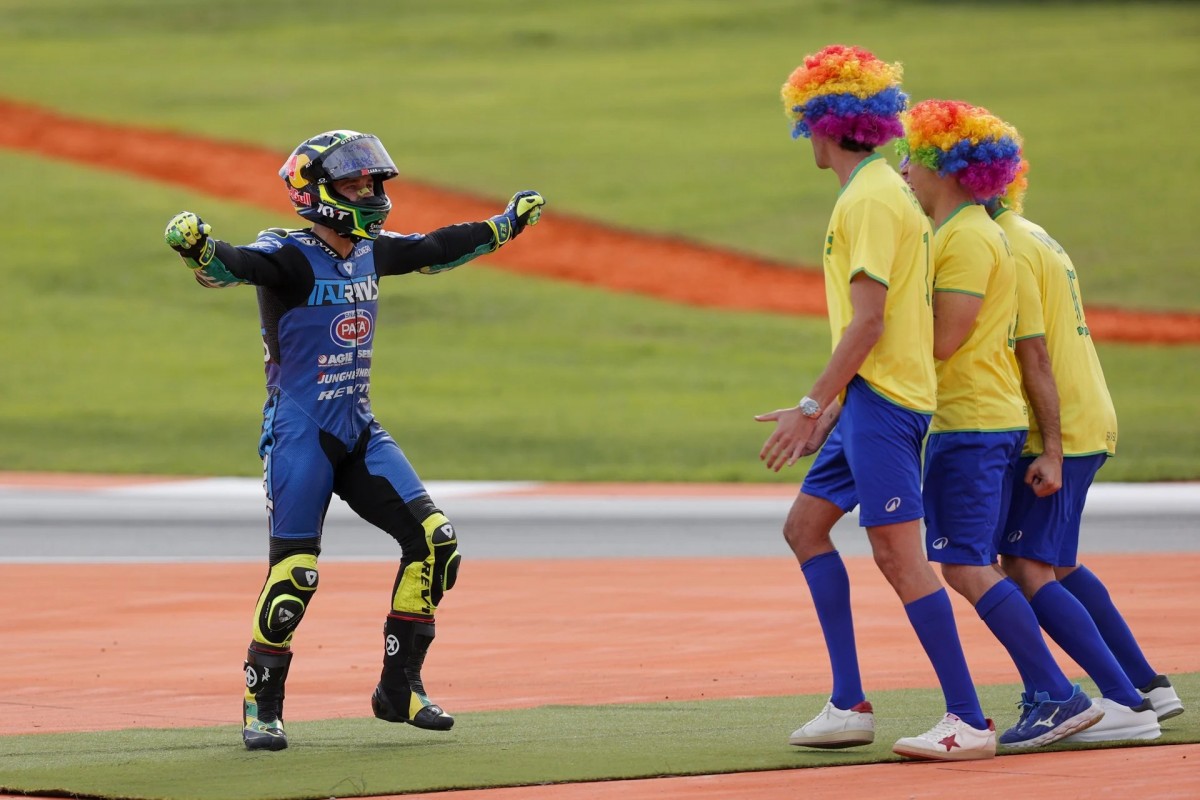 Диого Морейра, чемпион Moto2 2025 года Диого Морейра, чемпион Moto2 2025 года