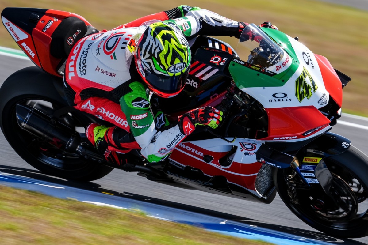 Аксель Бассани на Bimota Аксель Бассани на Bimota