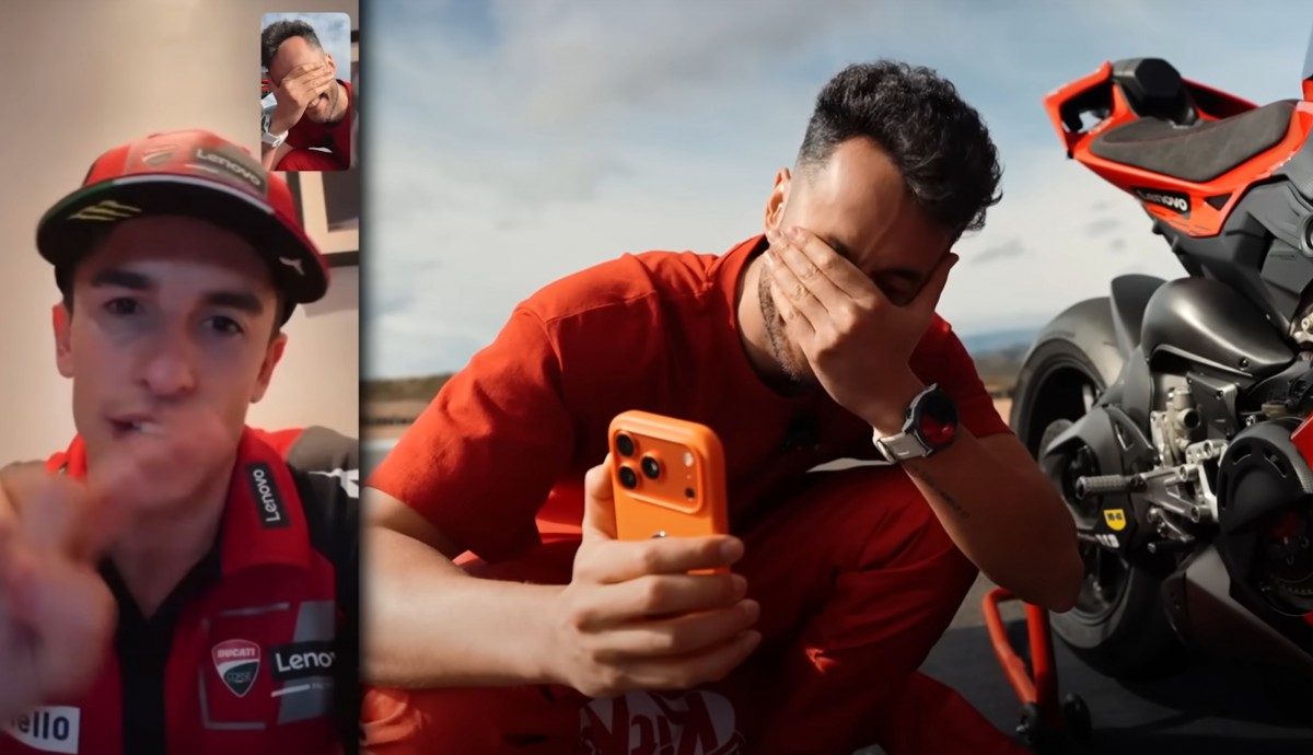 Марк Маркес читает нотацию блогеру, как не убиться при первом же переключении передачи Марк Маркес читает нотацию блогеру, как не убиться при первом же переключении передачи