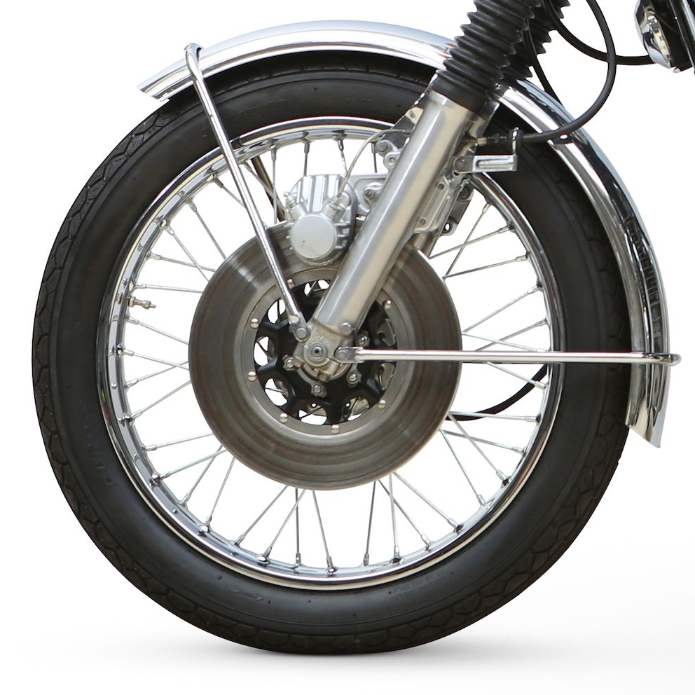 Первая версия тормозов с суппортом наверху Honda CB750 Первая версия тормозов с суппортом наверху Honda CB750