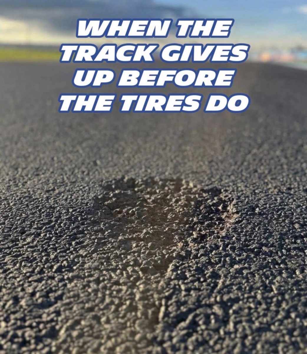 Когда трасса сдается раньше покрышек Когда трасса сдается раньше покрышек