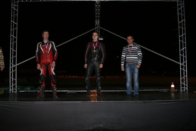 Подиум класса суперсток, 7-й этап: первое место - Алексей Соколов, второе - Ярослав Филипович (справа), третье - Игорь Франчук (слева)