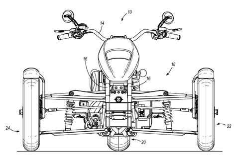 Tri Rod - новый патент Harley-Davidson
