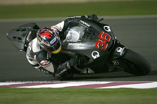 Мика Каллио на Ducati GP9 на тестах в Катаре - третий!