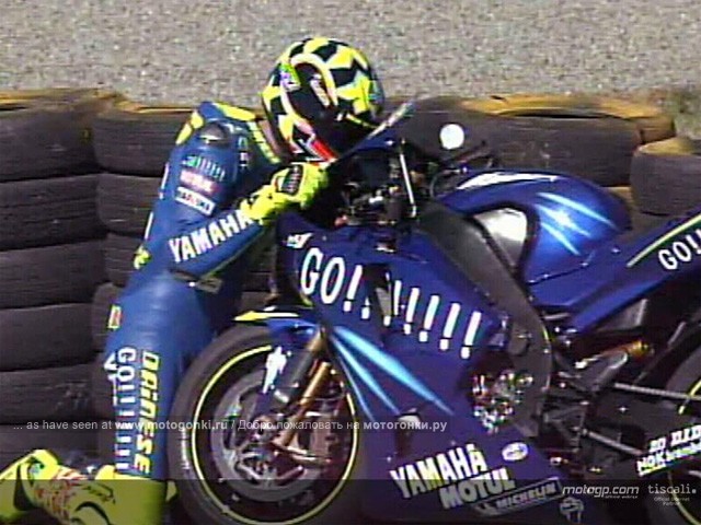 Валентино Росси выигрывает Гран При Южной Африки, Welkom 2004