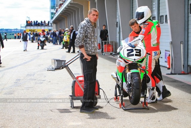 Андрей Марцевич перед квалификацией IDM Superbike