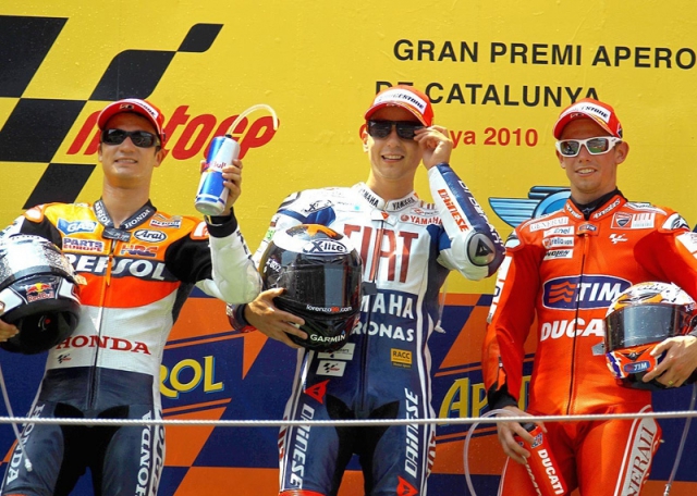 MotoGP: подиум Гран-При Каталонии 2011