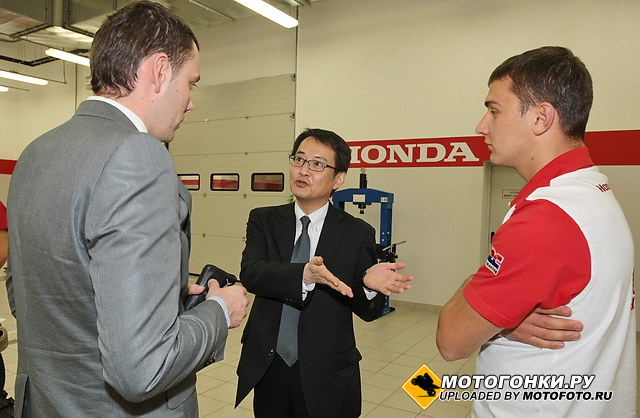 Встреча директора Honda Motor RUS Сигэюки Хигаси и Евгения Бобрышева