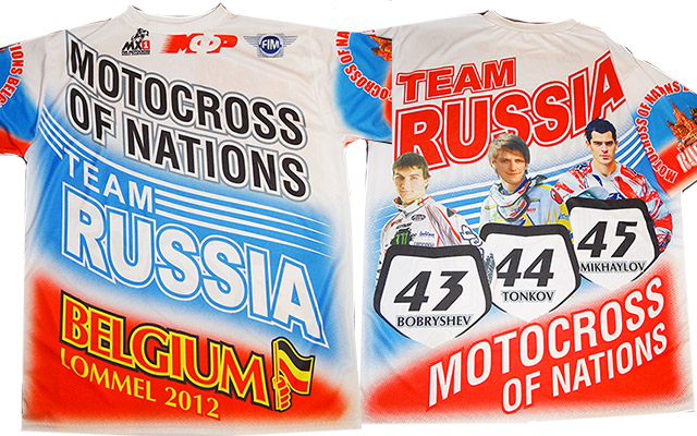 Футболка Мотокросс Наций-2012 - Team RUSSIA