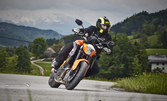 Фото-сессия в Альпах: тест KTM 1290 Super Duke R