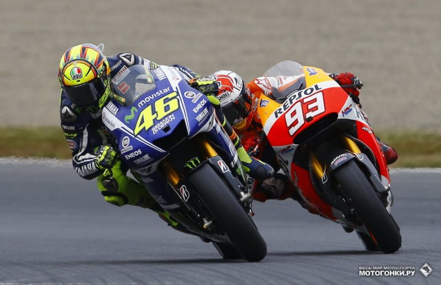 Гран-При Японии, MotoGP: главная схватка дня - Росси против Маркеса
