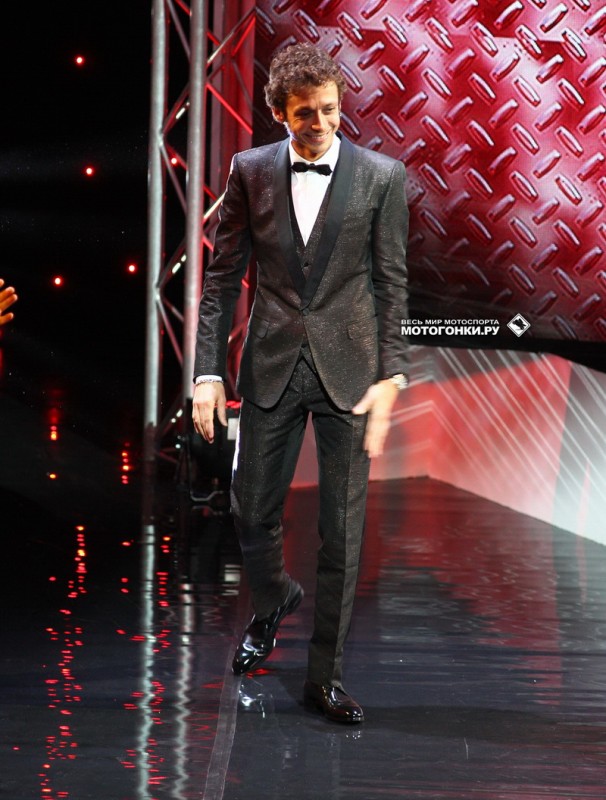 FIM MotoGP AWARDS 2014: Блистательный Валентино Росси - второй в этом году, но был встречен, как чемпион
