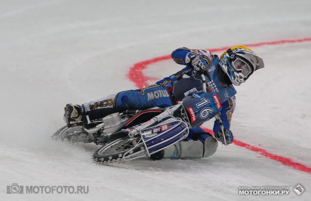 FIM Ice Speedway Gladiators 2015 RD1 Krasnogorsk: Nikolay Krasnikov #16 by wildcard - 100% result today!