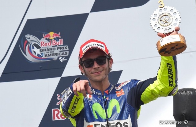 MotoGP 2015 Americas GP 2st Round: Валентино Росси возглавляет чемпионат мира после двух первых раундов