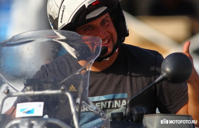 BMW Motorrad Days 2015 - Леандро Мендес прибыл из Аргентины и собирается дальше, вокруг света