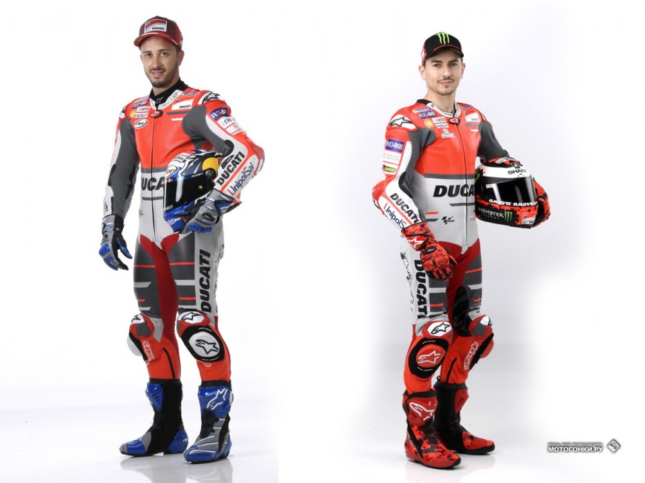 MotoGP - Ducati Desmosedici GP18: Андреа Довициозо и Хорхе Лоренцо в новых цветах