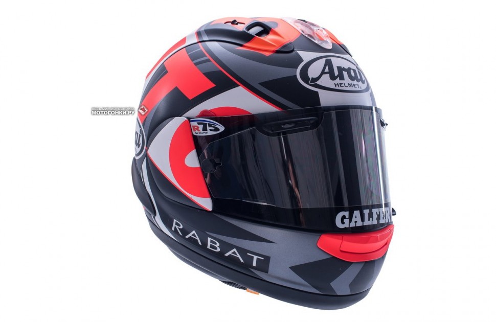 Шлемы пилотов MotoGP 2018: Тито Рабат, Angel Nieto Team